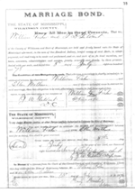 1878 Marraige Certificate of Ellen and William Fisher