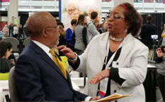 Joyce Ann Huston meets Dr. Henry Louis Gates, Jr.